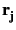 $ \bf {r}_{j}^{}$