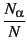 $\displaystyle {\frac{{N_\alpha}}{{N}}}$